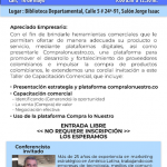 Invitación a la Socialización y Taller de la Plataforma Compra lo Nuestro