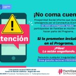 NO HAY INSCRIPCIONES PARA FAMILIAS EN ACCIÓN