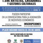 Convocatoria para Artistas, Creadores y Gestores Culturales