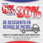 DESCUENTOS EN DEUDAS DE VEHÍCULOS INMOVILIZADOS