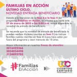 ÚLTIMO CICLO NOVEDAD ENTRADA BENEFICIARIO