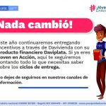 JÓVENES EN ACCION CONTINÚA CON DAVIPLATA