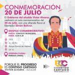 Conmemoración del 20 de julio en Cartago