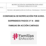 CONSTANCIA DE NOTIFICACIÓN POR AVISO.