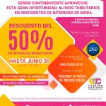 DESCUENTO EN INTERESES MORATORIOS DEL IMPUESTO PREDIAL